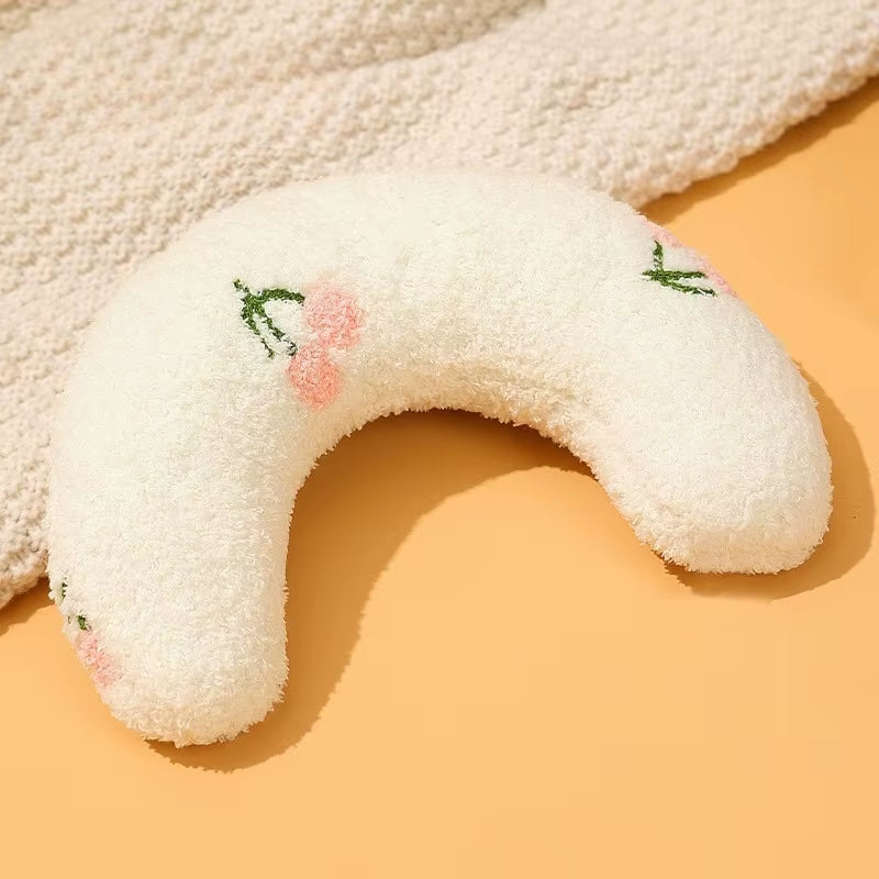 Luxury Plush Pet Pillow for Cats and Dogs with Cervical Support, Hypoallergenic Washable Cover, and Deep Sleep U-Shape Design