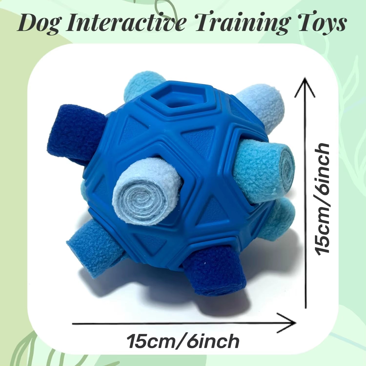 Unbreakable Snuffle Ball for Dogs - Interactive Foraging Toy and Slow Feeder Treat Dispenser