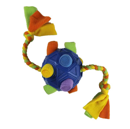 Unbreakable Snuffle Ball for Dogs - Interactive Foraging Toy and Slow Feeder Treat Dispenser
