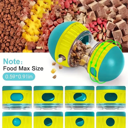 Interactive Dog Snack Dispenser Toy for All Slow Feeder Types - Durable Plastic Pet Toy Promoting Fun and Healthy Eating