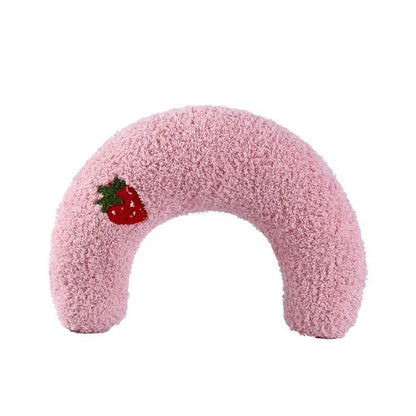 Luxury Plush Pet Pillow for Cats and Dogs with Cervical Support, Hypoallergenic Washable Cover, and Deep Sleep U-Shape Design