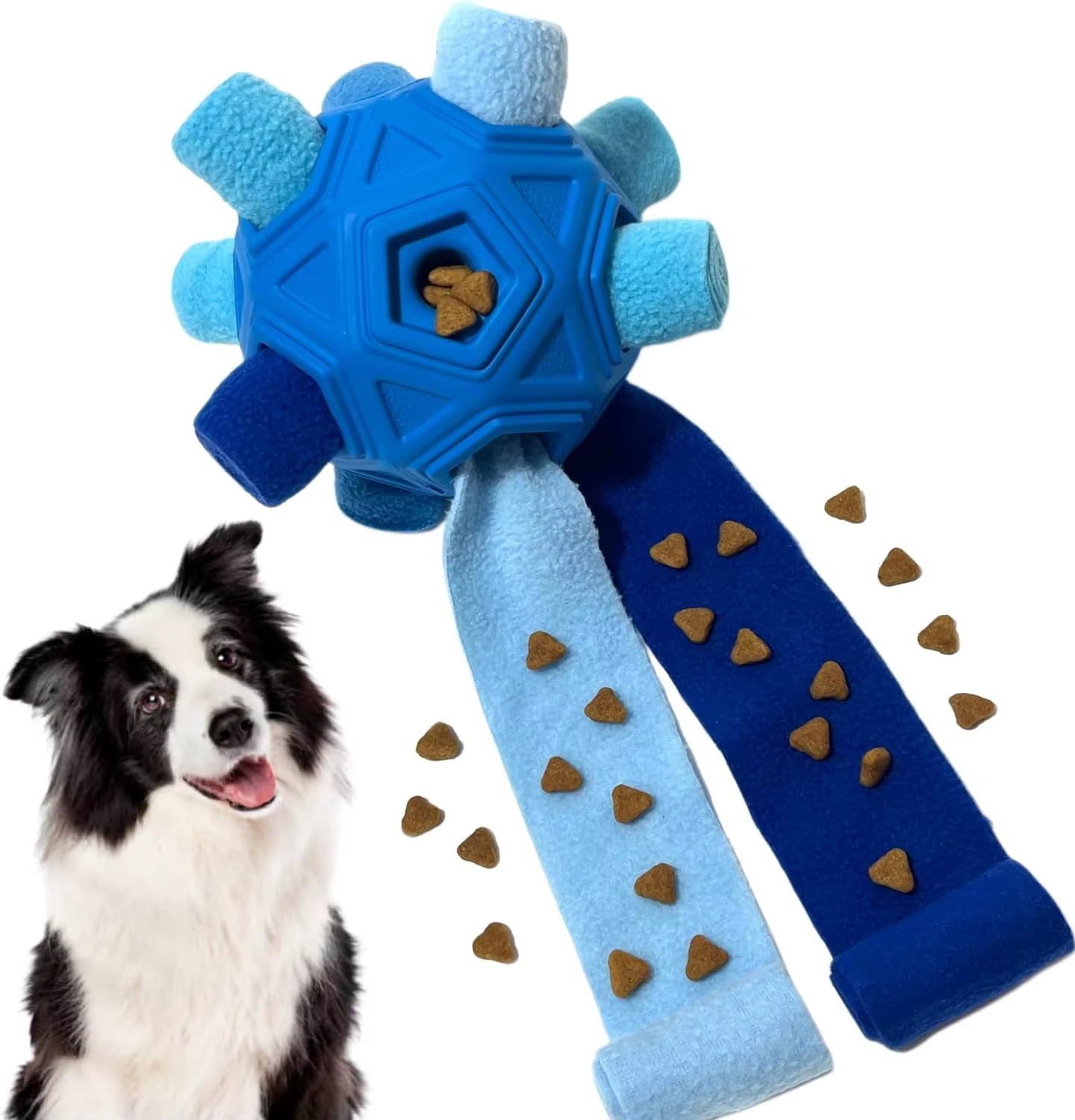 Unbreakable Snuffle Ball for Dogs - Interactive Foraging Toy and Slow Feeder Treat Dispenser